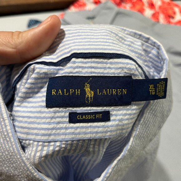 Ralph Lauren Men's lot of 4 short sleeve multicolored dress or casual shirts XL - Picture 10 of 10